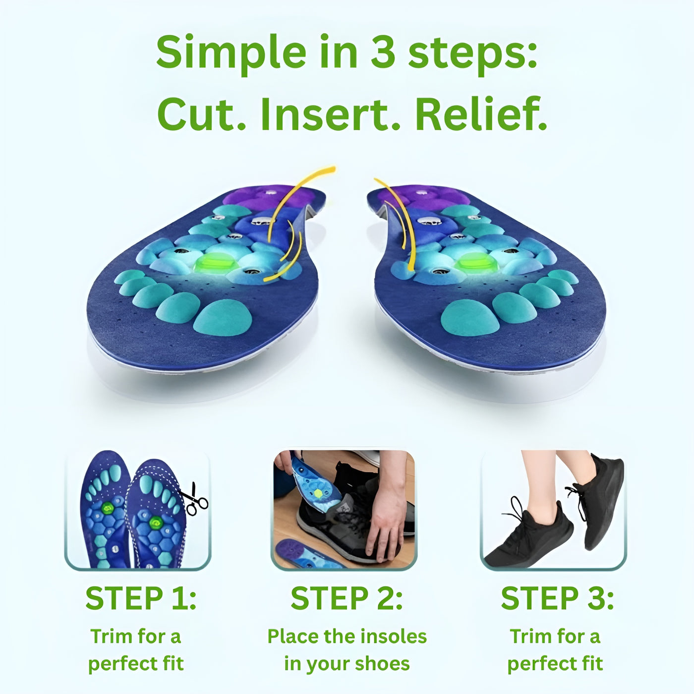 WalkEase™ Magnetic Insoles
